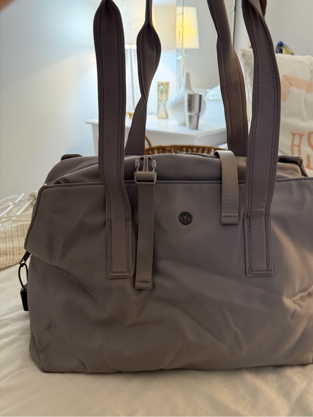 lululemon athletica Gray Duffel Tote